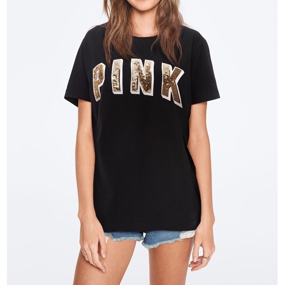PINK Victoria's Secret Tops - Victoria’s Secret Pink campus short sleeve tee